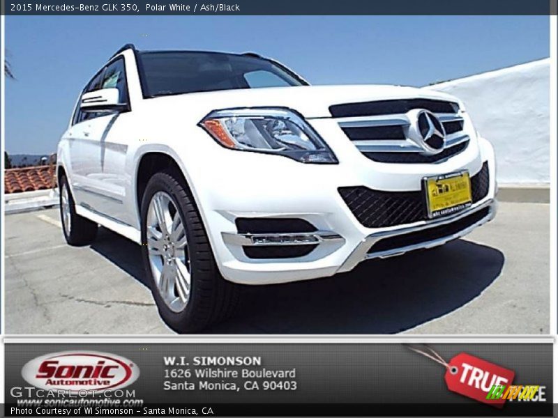 Polar White / Ash/Black 2015 Mercedes-Benz GLK 350