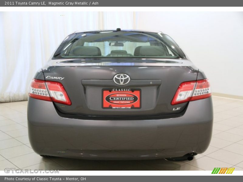 Magnetic Gray Metallic / Ash 2011 Toyota Camry LE