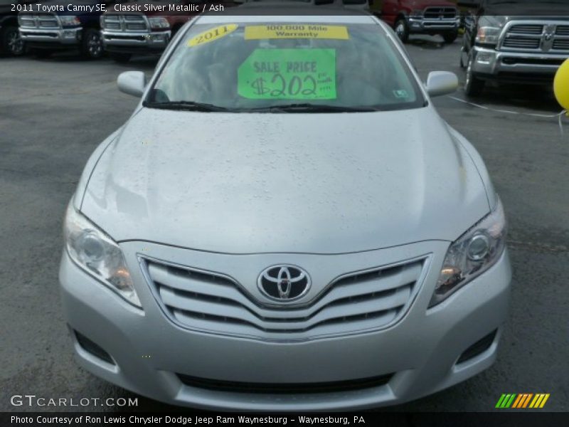 Classic Silver Metallic / Ash 2011 Toyota Camry SE