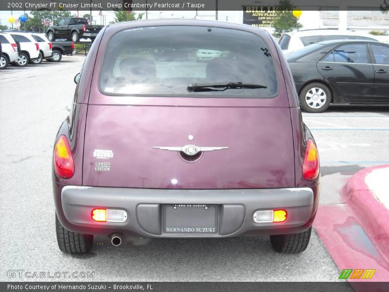 Deep Cranberry Pearlcoat / Taupe 2002 Chrysler PT Cruiser Limited