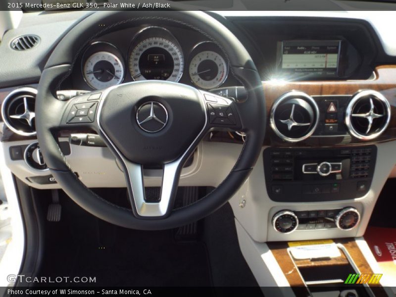 Polar White / Ash/Black 2015 Mercedes-Benz GLK 350
