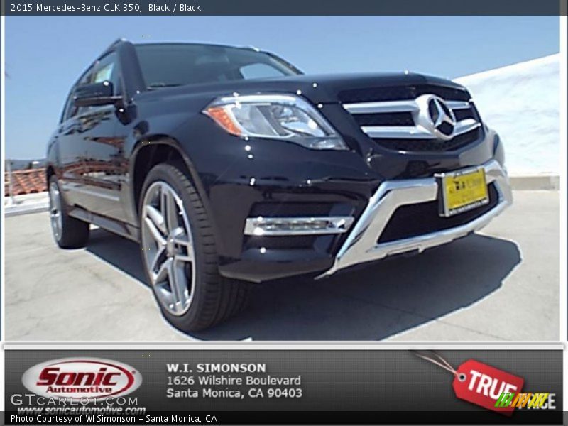 Black / Black 2015 Mercedes-Benz GLK 350