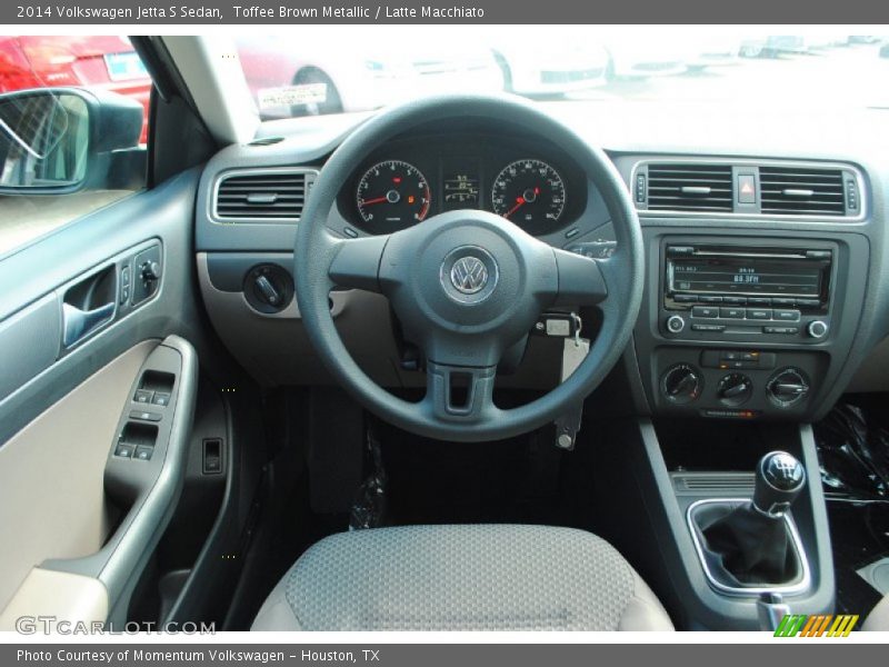 Toffee Brown Metallic / Latte Macchiato 2014 Volkswagen Jetta S Sedan