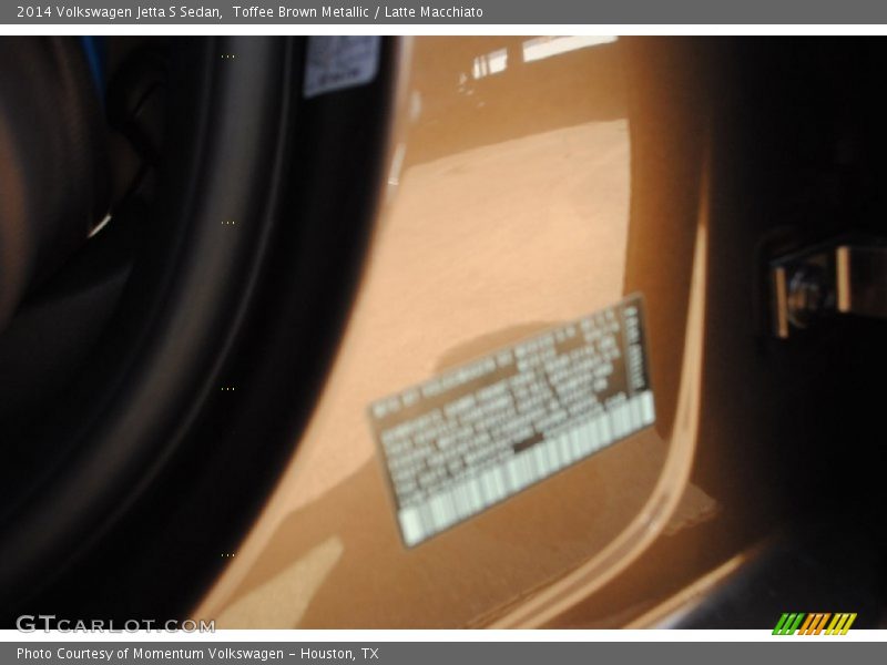 Toffee Brown Metallic / Latte Macchiato 2014 Volkswagen Jetta S Sedan
