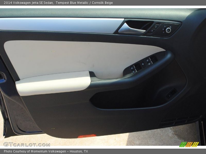 Tempest Blue Metallic / Cornsilk Beige 2014 Volkswagen Jetta SE Sedan