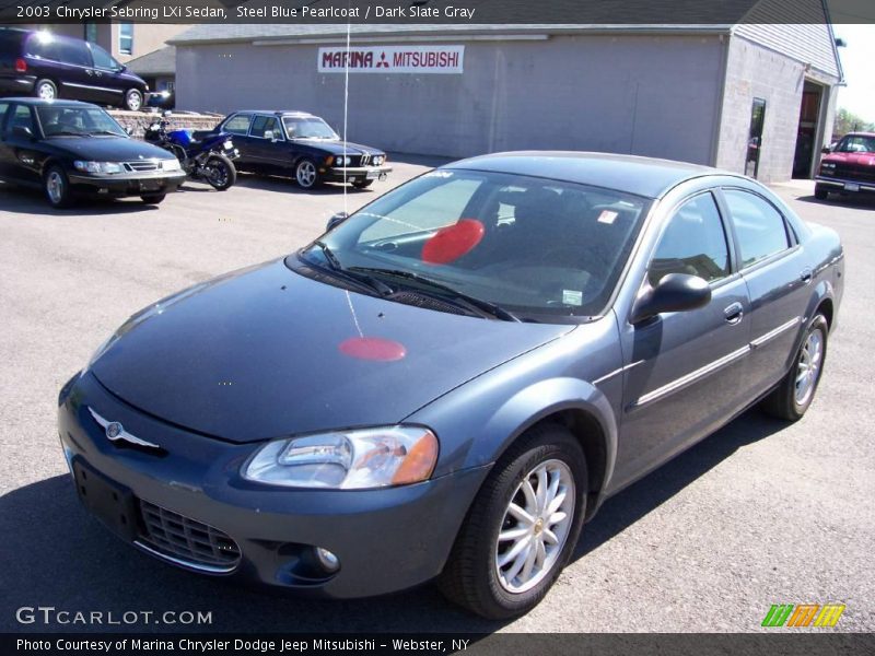Steel Blue Pearlcoat / Dark Slate Gray 2003 Chrysler Sebring LXi Sedan