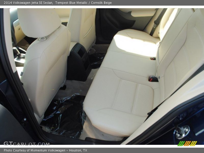 Tempest Blue Metallic / Cornsilk Beige 2014 Volkswagen Jetta SE Sedan