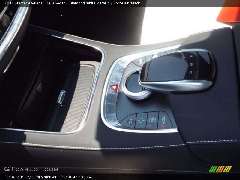 Diamond White Metallic / Porcelain/Black 2015 Mercedes-Benz S 600 Sedan