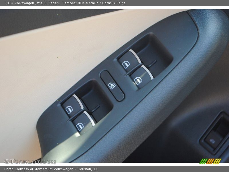 Tempest Blue Metallic / Cornsilk Beige 2014 Volkswagen Jetta SE Sedan