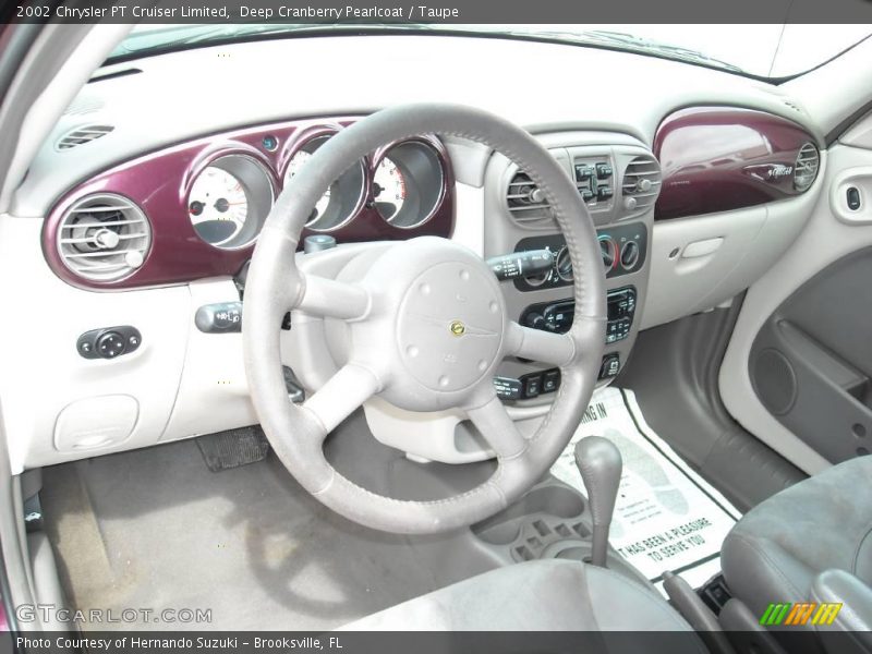 Deep Cranberry Pearlcoat / Taupe 2002 Chrysler PT Cruiser Limited