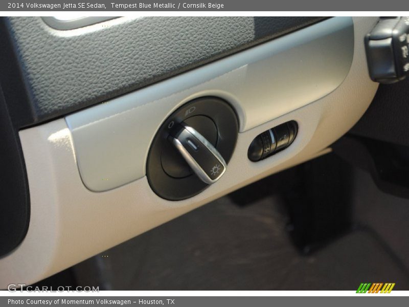Tempest Blue Metallic / Cornsilk Beige 2014 Volkswagen Jetta SE Sedan