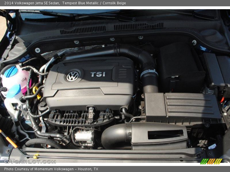 Tempest Blue Metallic / Cornsilk Beige 2014 Volkswagen Jetta SE Sedan