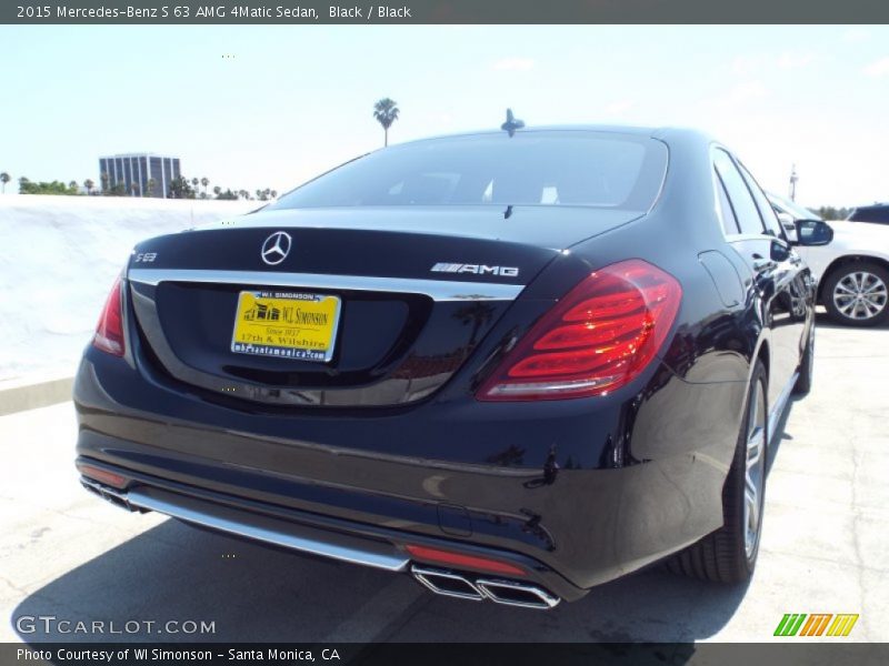 Black / Black 2015 Mercedes-Benz S 63 AMG 4Matic Sedan