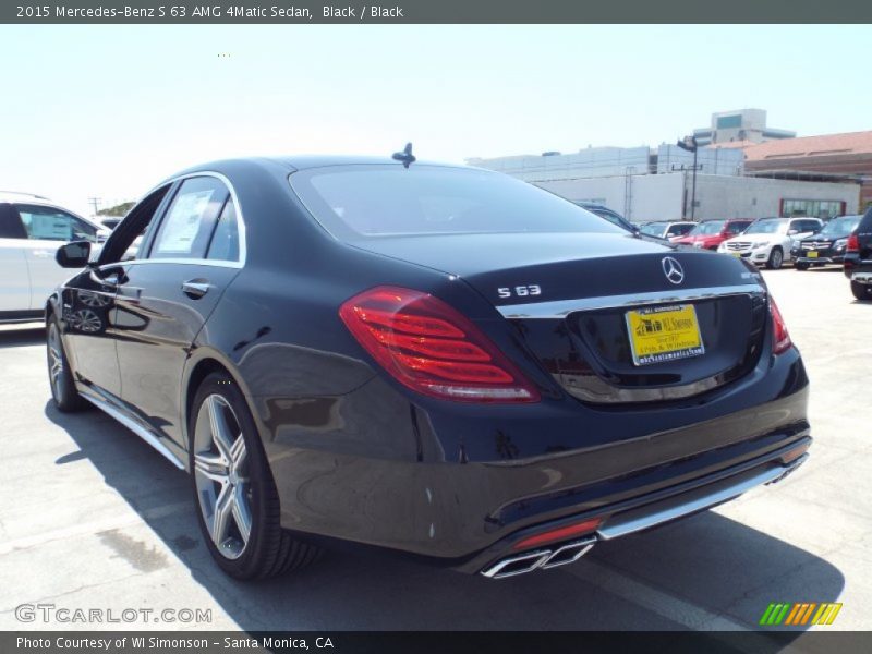 Black / Black 2015 Mercedes-Benz S 63 AMG 4Matic Sedan