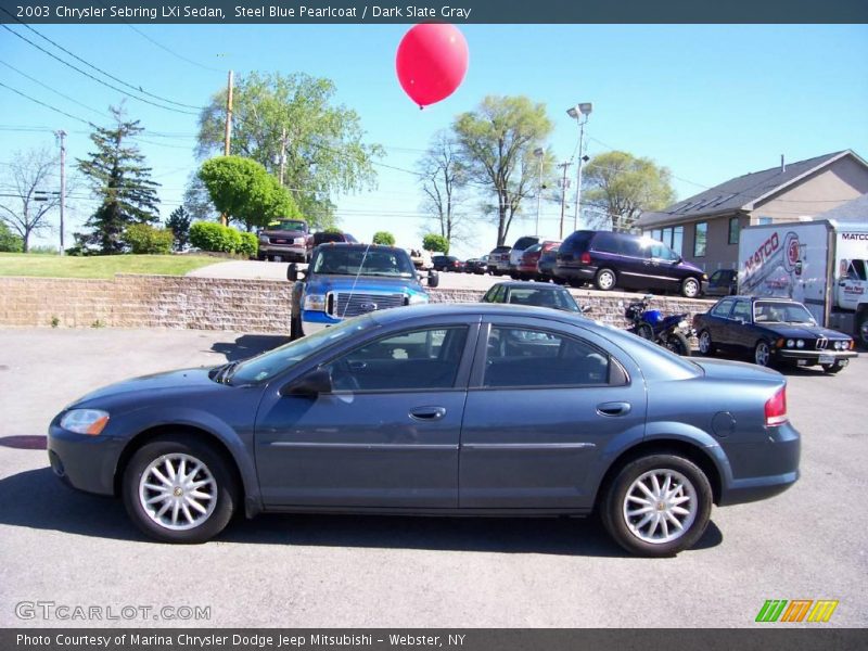 Steel Blue Pearlcoat / Dark Slate Gray 2003 Chrysler Sebring LXi Sedan