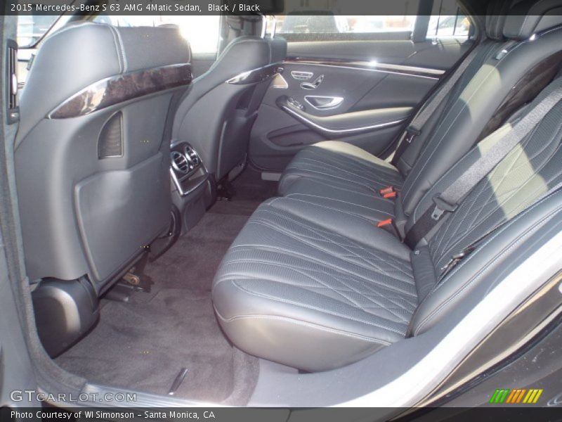 Black / Black 2015 Mercedes-Benz S 63 AMG 4Matic Sedan