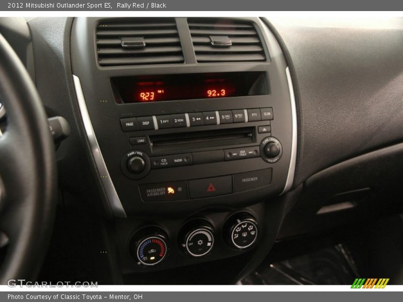 Controls of 2012 Outlander Sport ES