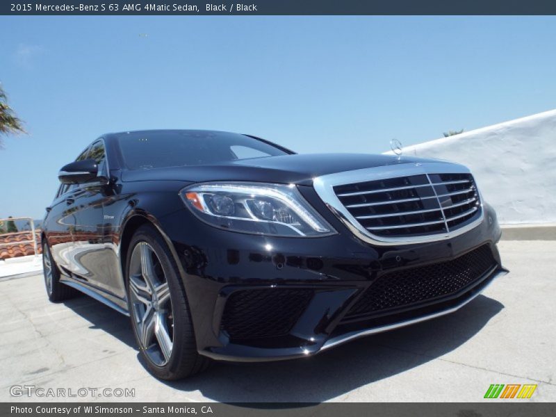 Black / Black 2015 Mercedes-Benz S 63 AMG 4Matic Sedan