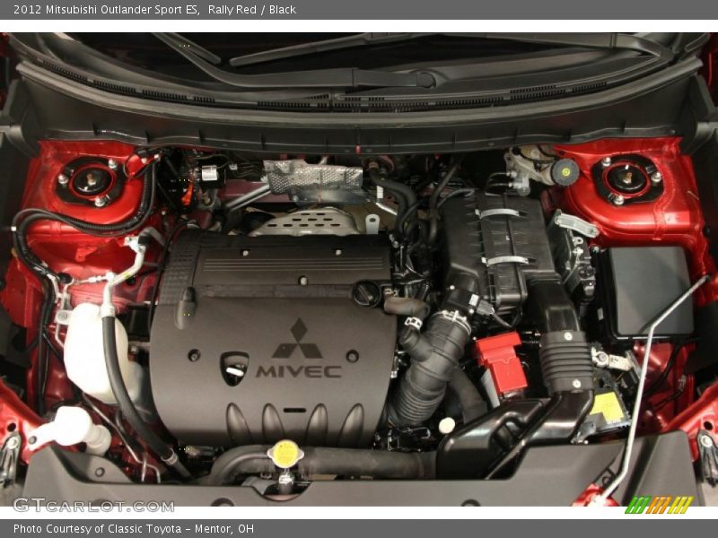 Rally Red / Black 2012 Mitsubishi Outlander Sport ES
