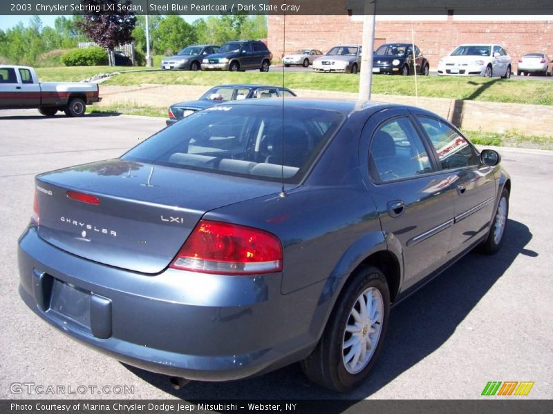 Steel Blue Pearlcoat / Dark Slate Gray 2003 Chrysler Sebring LXi Sedan