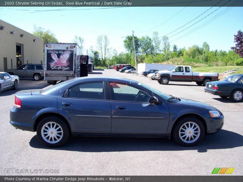 Steel Blue Pearlcoat / Dark Slate Gray 2003 Chrysler Sebring LXi Sedan