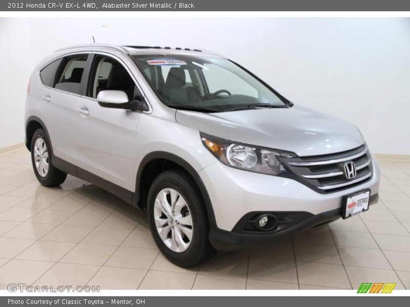 Alabaster Silver Metallic / Black 2012 Honda CR-V EX-L 4WD