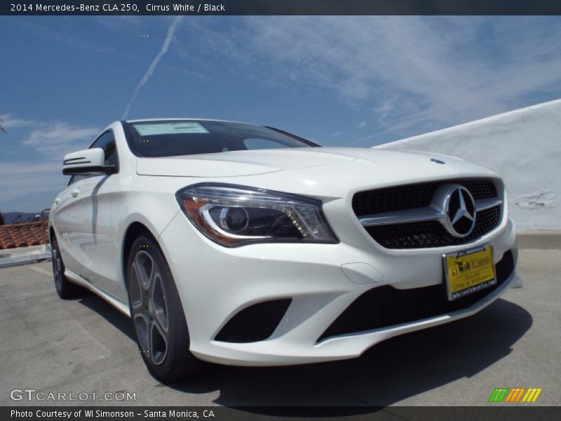 Cirrus White / Black 2014 Mercedes-Benz CLA 250