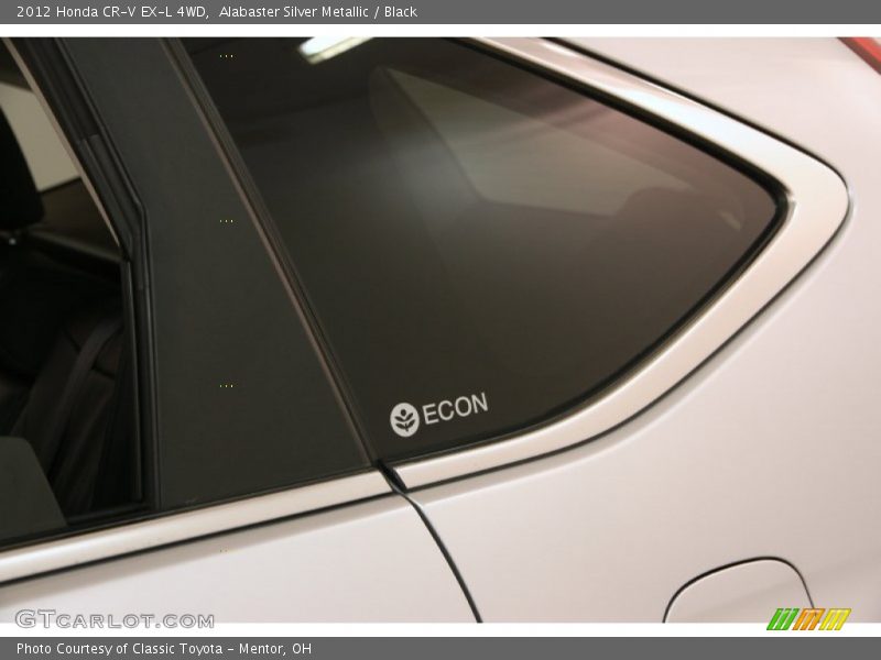 Alabaster Silver Metallic / Black 2012 Honda CR-V EX-L 4WD