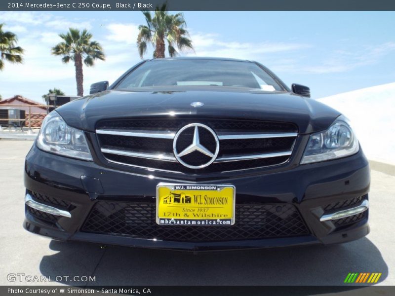 Black / Black 2014 Mercedes-Benz C 250 Coupe
