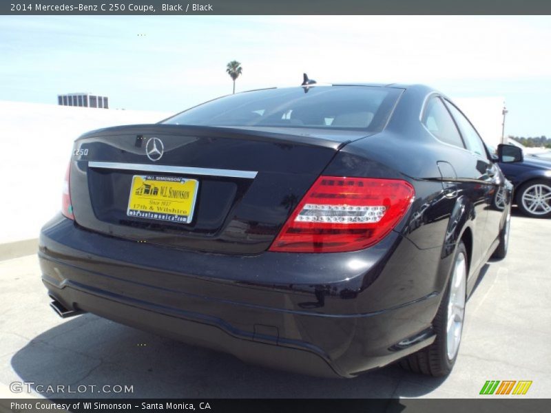 Black / Black 2014 Mercedes-Benz C 250 Coupe