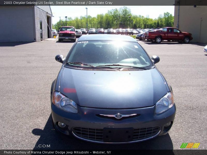 Steel Blue Pearlcoat / Dark Slate Gray 2003 Chrysler Sebring LXi Sedan