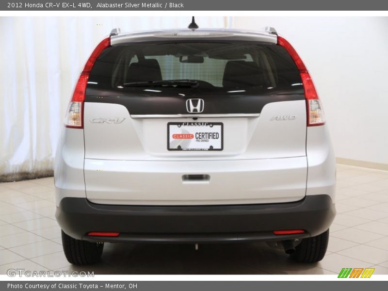 Alabaster Silver Metallic / Black 2012 Honda CR-V EX-L 4WD