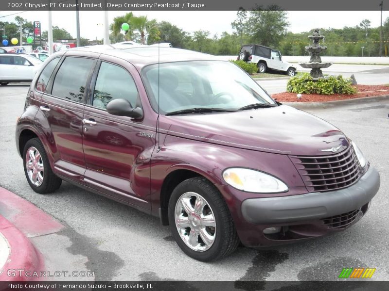 Deep Cranberry Pearlcoat / Taupe 2002 Chrysler PT Cruiser Limited