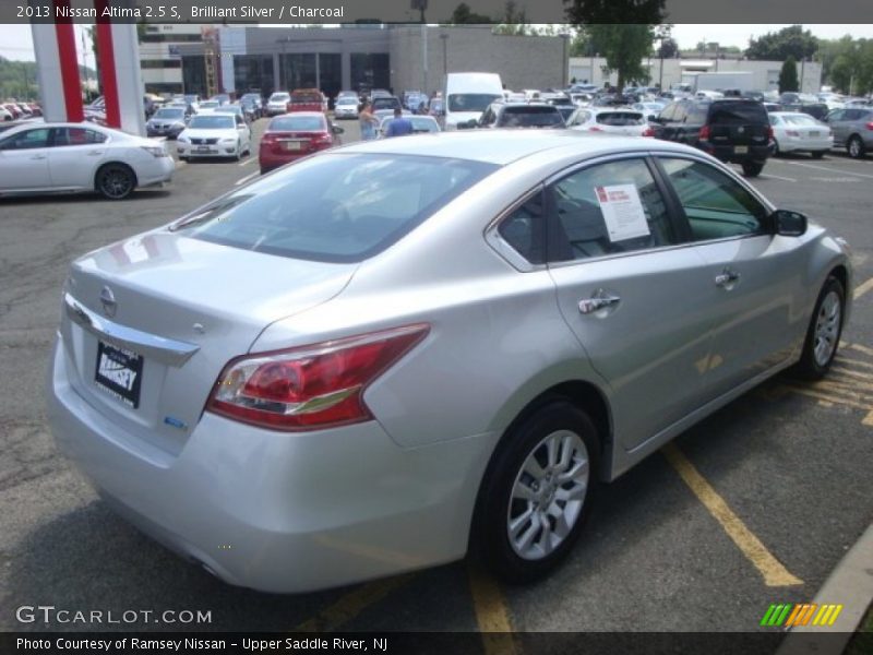 Brilliant Silver / Charcoal 2013 Nissan Altima 2.5 S