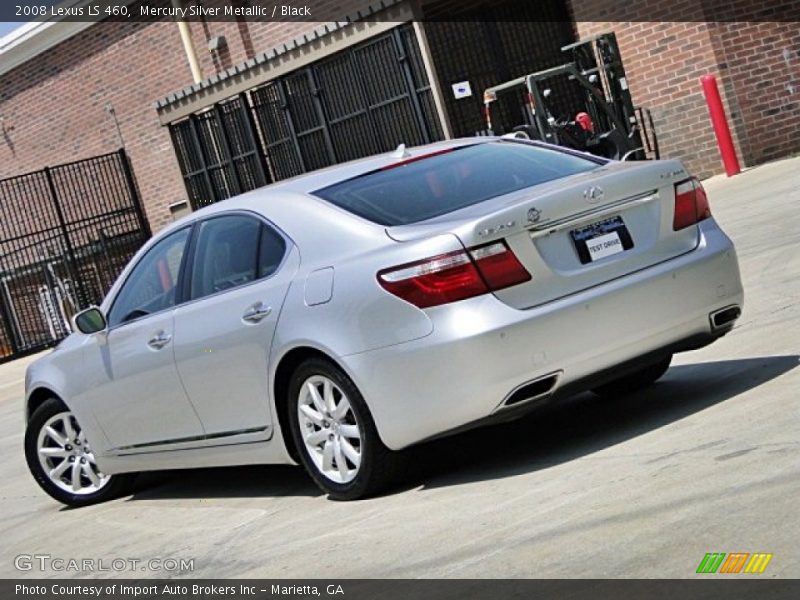 Mercury Silver Metallic / Black 2008 Lexus LS 460