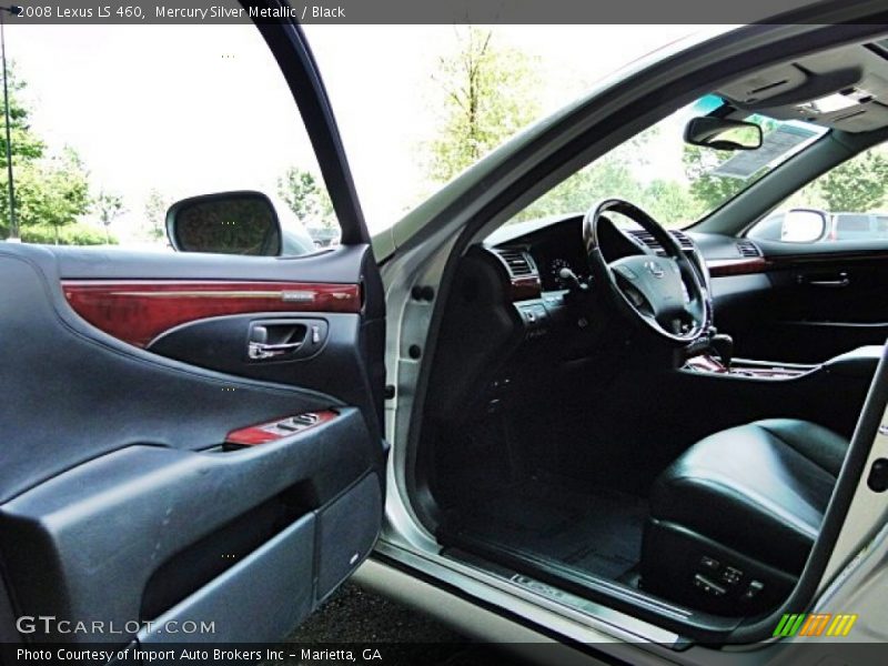 Mercury Silver Metallic / Black 2008 Lexus LS 460
