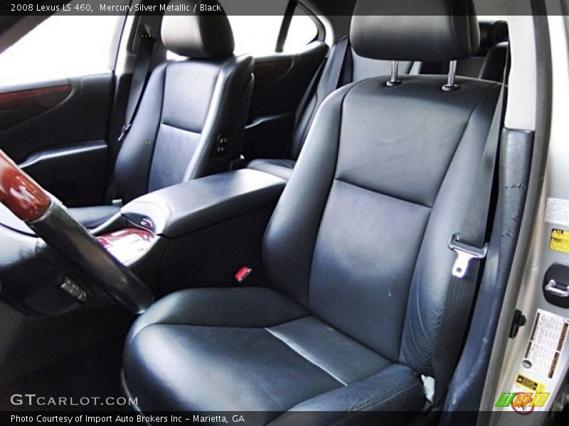 Mercury Silver Metallic / Black 2008 Lexus LS 460
