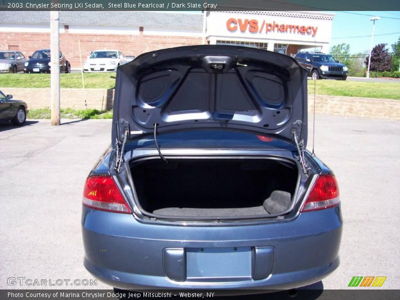 Steel Blue Pearlcoat / Dark Slate Gray 2003 Chrysler Sebring LXi Sedan