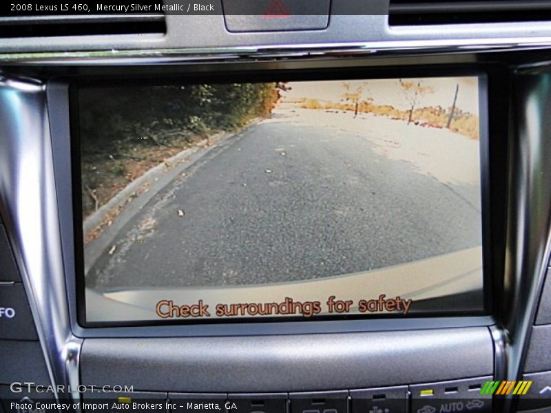 Mercury Silver Metallic / Black 2008 Lexus LS 460