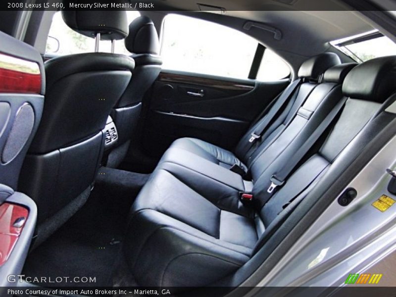 Mercury Silver Metallic / Black 2008 Lexus LS 460