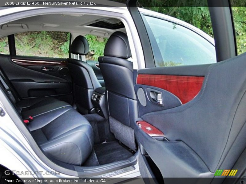 Mercury Silver Metallic / Black 2008 Lexus LS 460