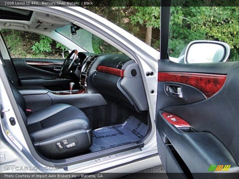 Mercury Silver Metallic / Black 2008 Lexus LS 460