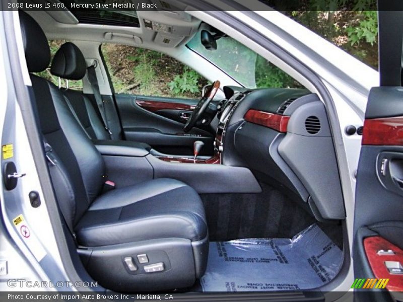 Mercury Silver Metallic / Black 2008 Lexus LS 460