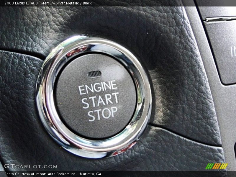Mercury Silver Metallic / Black 2008 Lexus LS 460