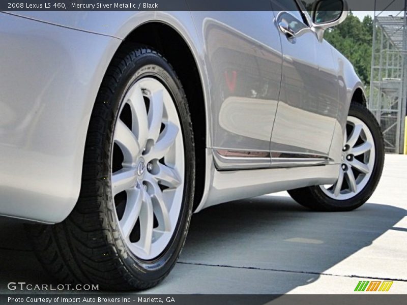 Mercury Silver Metallic / Black 2008 Lexus LS 460