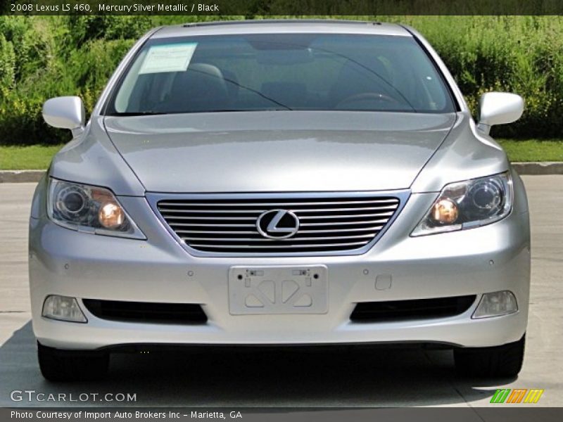 Mercury Silver Metallic / Black 2008 Lexus LS 460