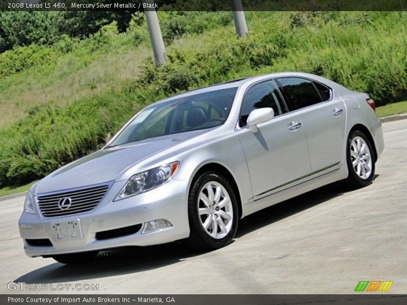 Mercury Silver Metallic / Black 2008 Lexus LS 460