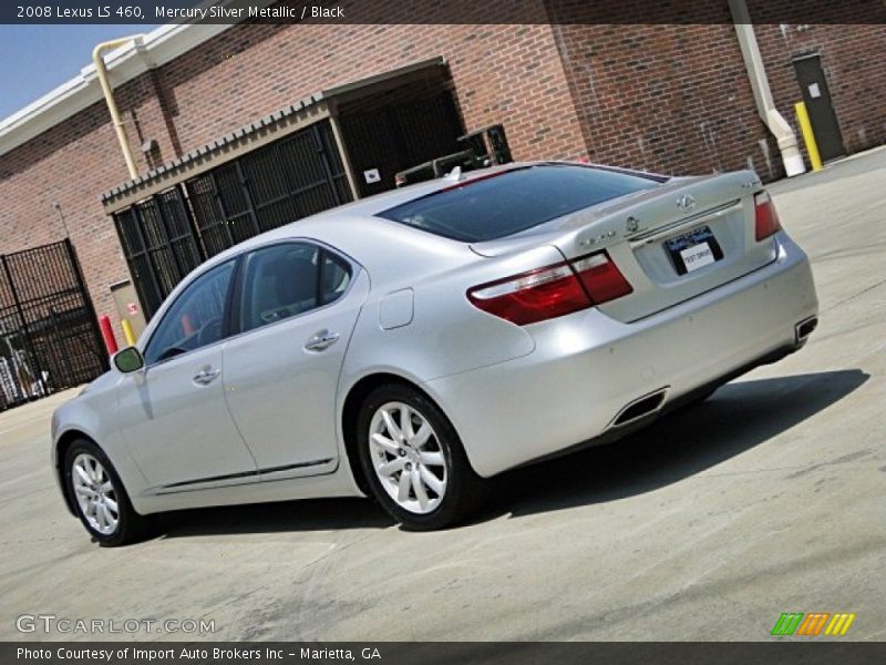 Mercury Silver Metallic / Black 2008 Lexus LS 460