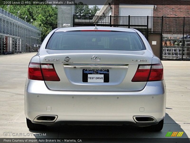 Mercury Silver Metallic / Black 2008 Lexus LS 460