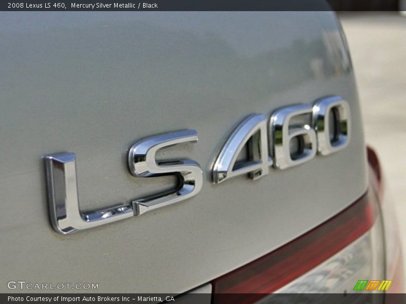 Mercury Silver Metallic / Black 2008 Lexus LS 460